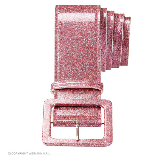 riem glitter 120cm, rose