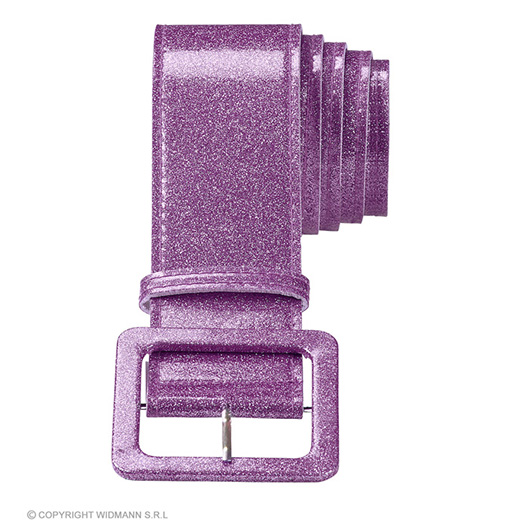 riem glitter 120cm, paars