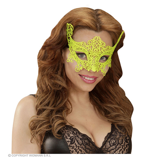 oogmasker, kant neon geel