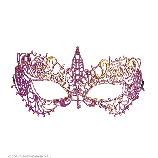 oogmasker, kant metalic paars