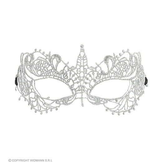 oogmasker, kant metalic ivoor