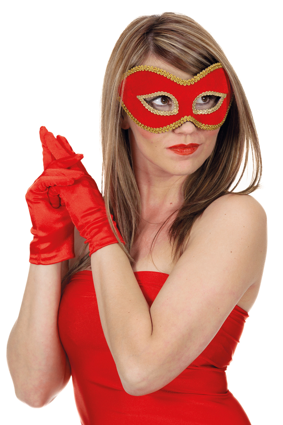 Masker fluweel uni (bril)