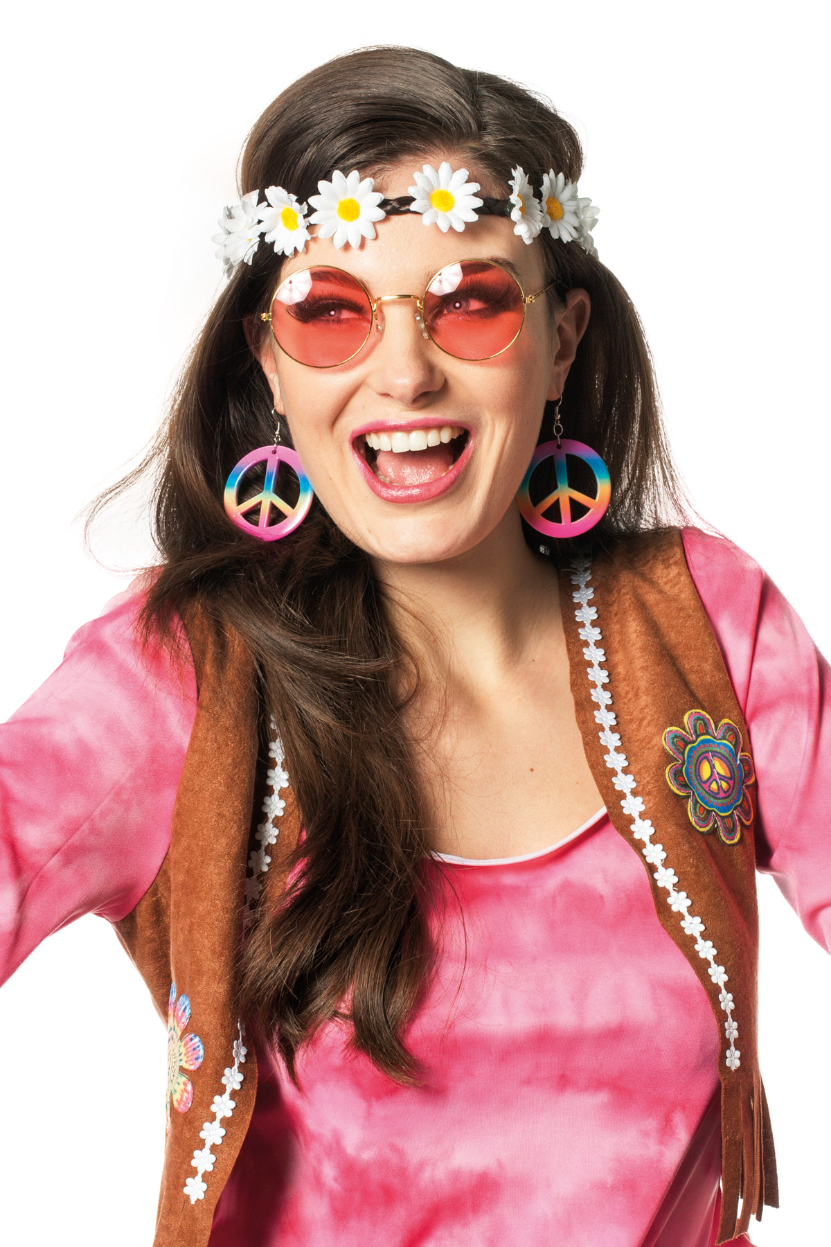 Set Hippie (bril/oorbellen/hoofdband)