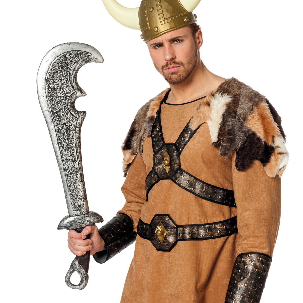 Zwaard warrior (76cm) oud-zilver