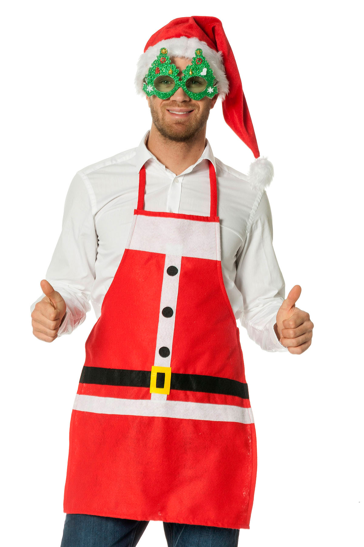 Schort kerstman volwassenen (V)