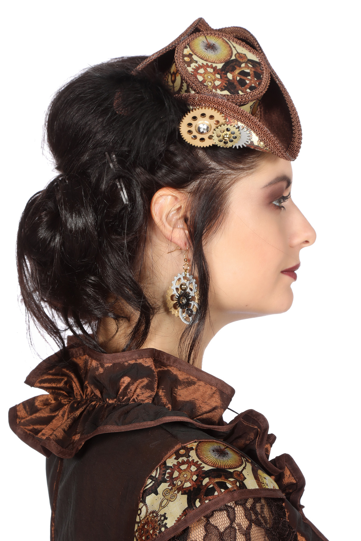 Hoed mini driesteek Steampunk