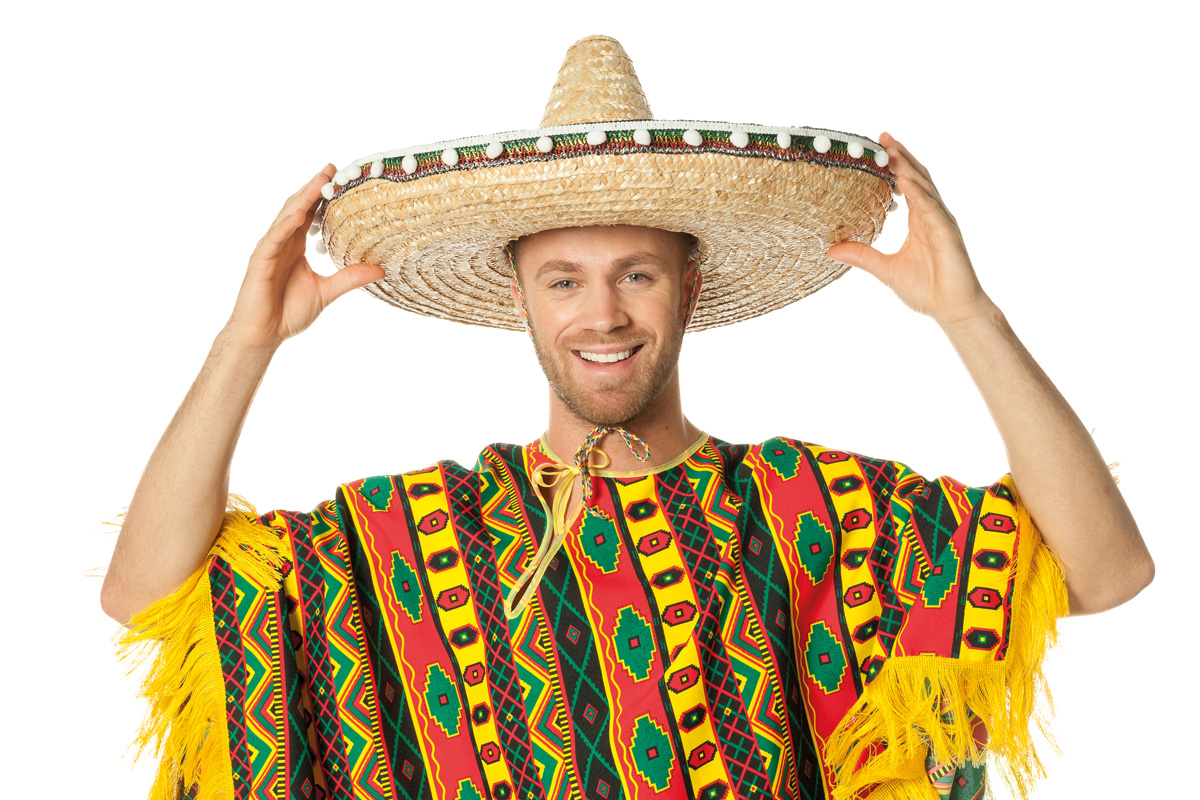 Sombrero met bollenband
