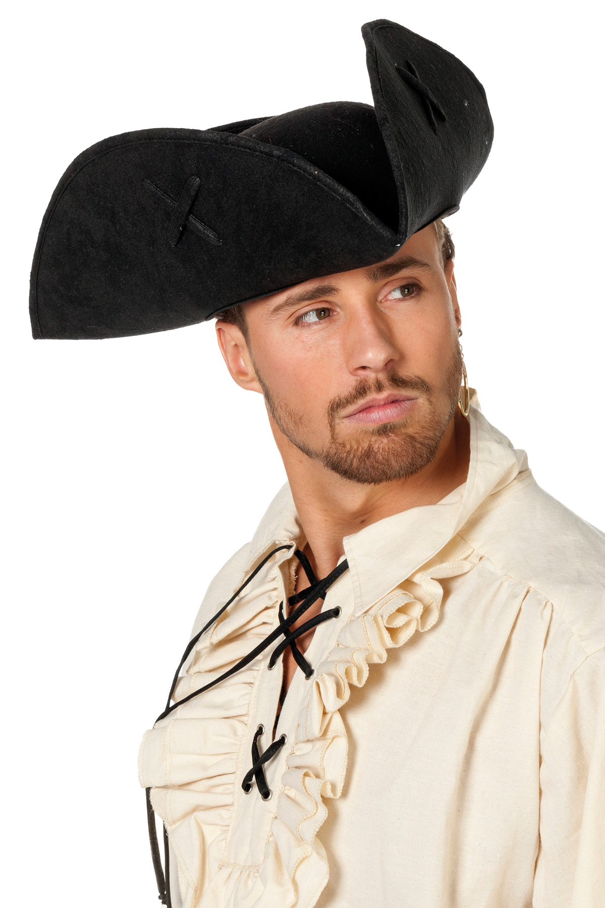 Piraten driesteek groot met kruis