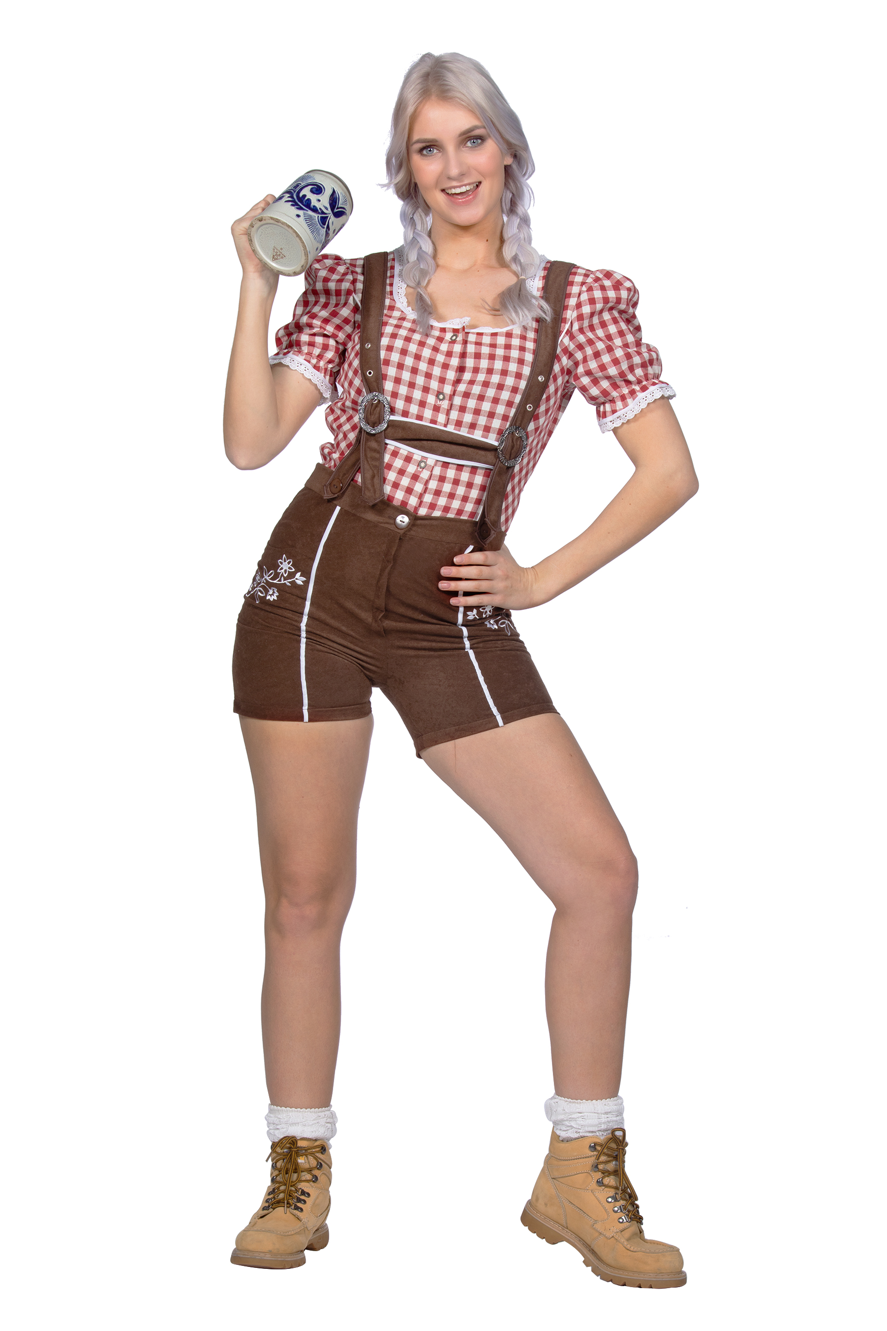 Lederhose kort bruin