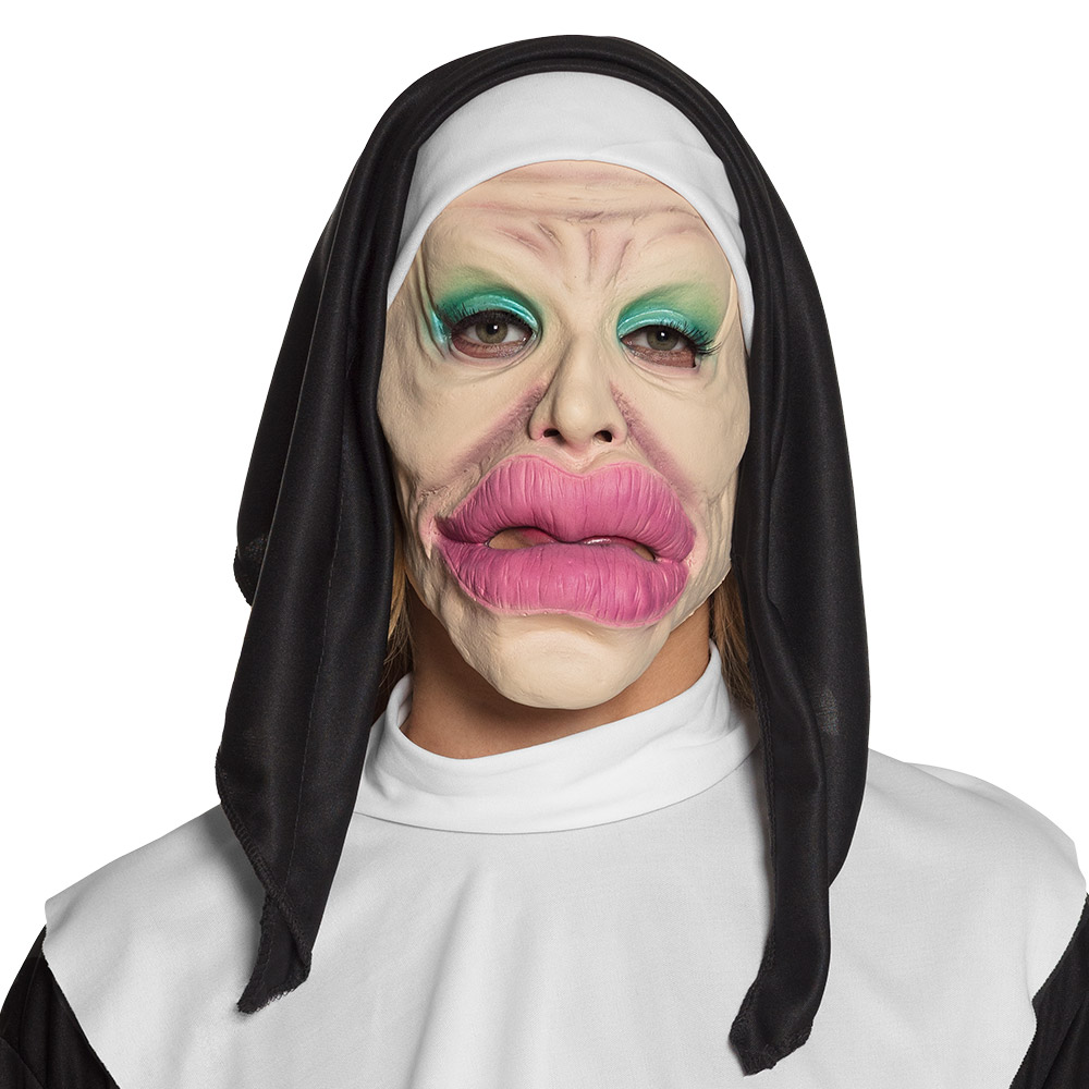 Latex gezichtsmasker Holy lips