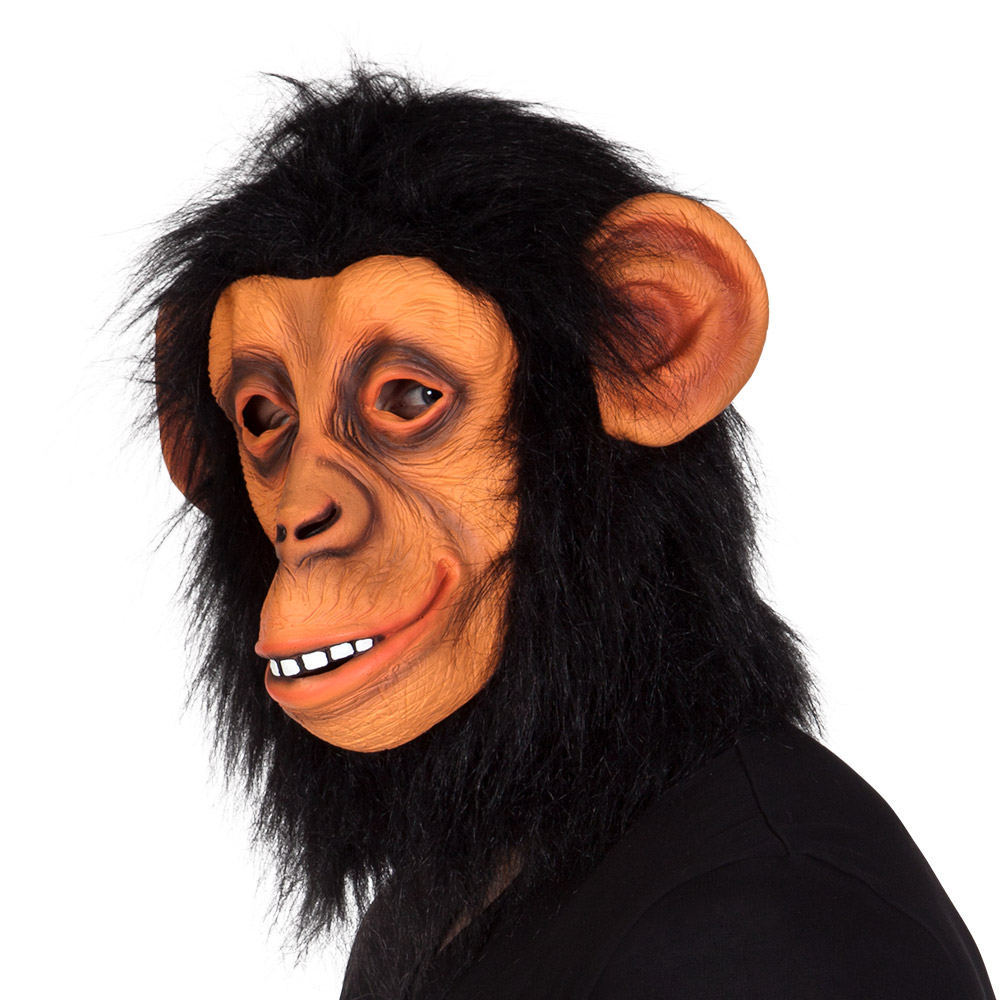 St. Latex hoofdmasker Chimpansee met haar