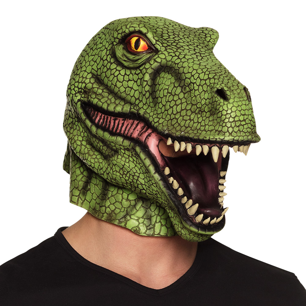 St. Latex gezichtsmasker T-rex
