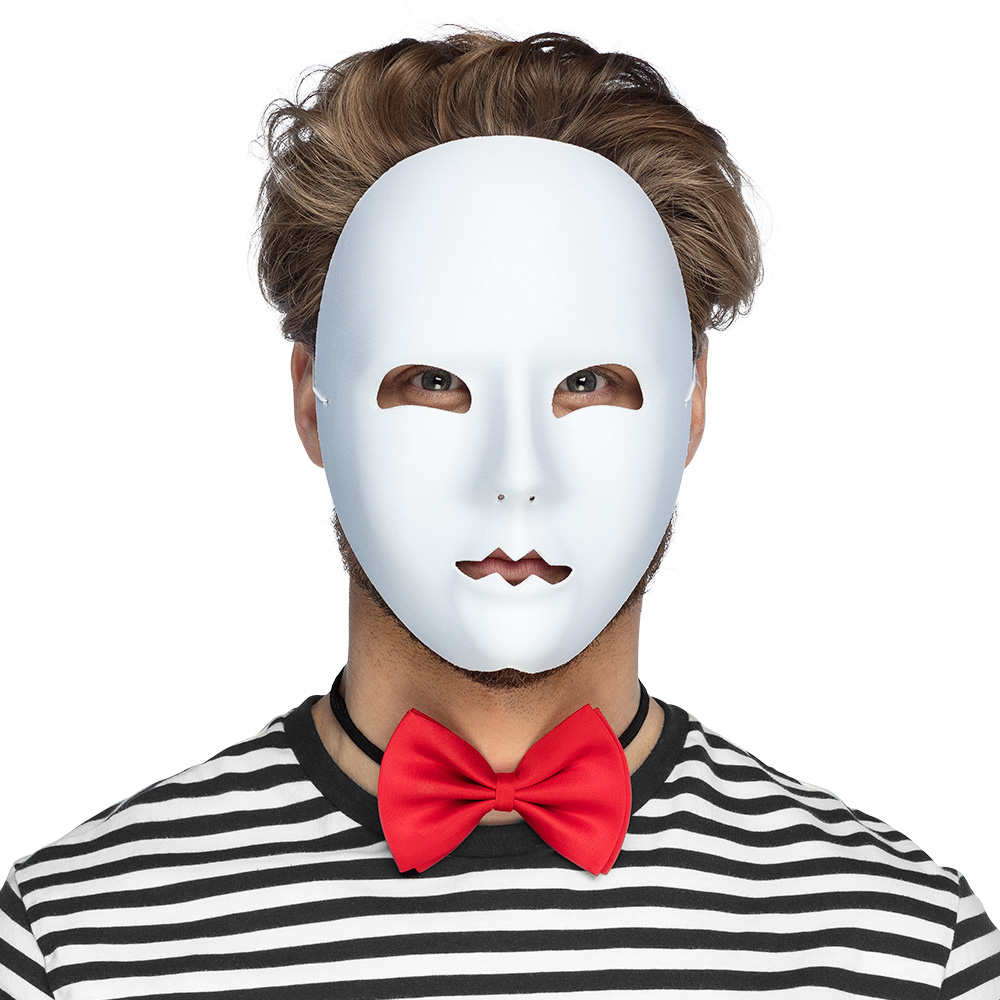 Gezichtsmasker Mime wit