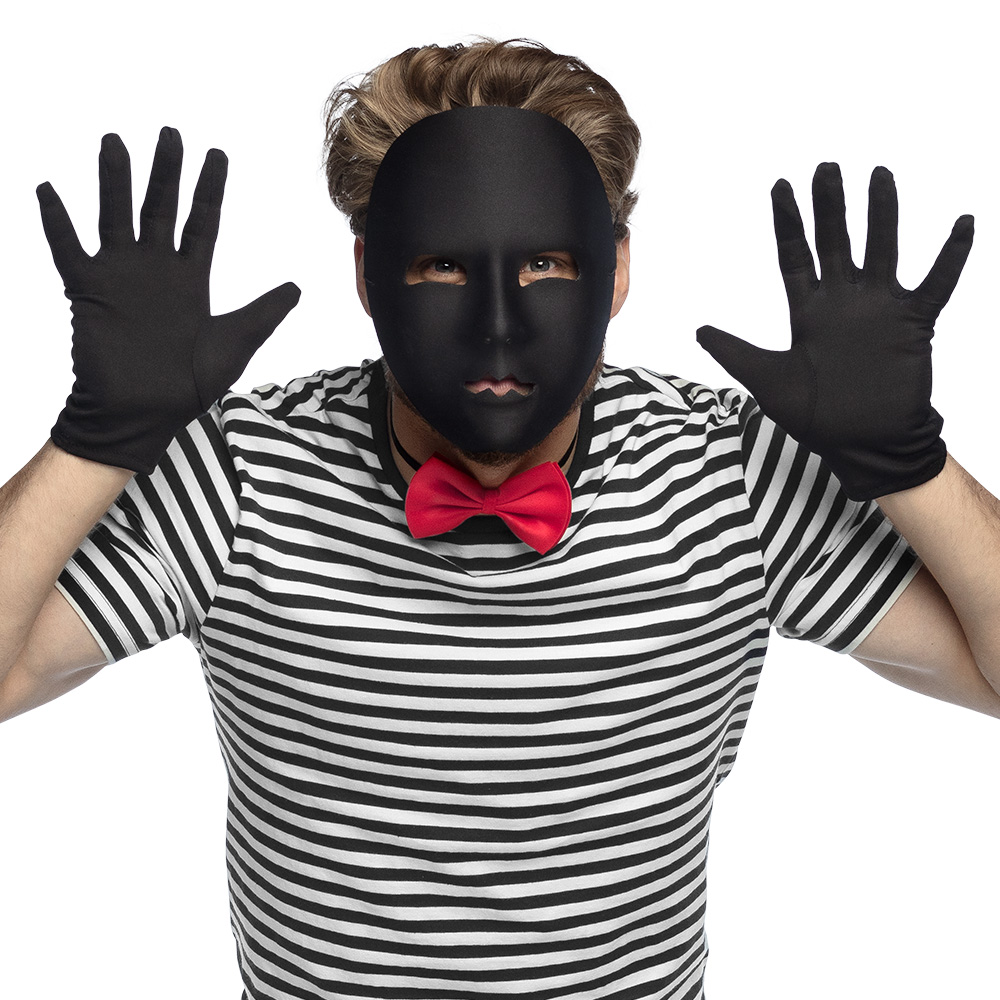 Gezichtsmasker Mime zwart