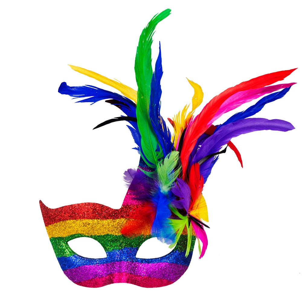 Oogmasker Venice arcobaleno