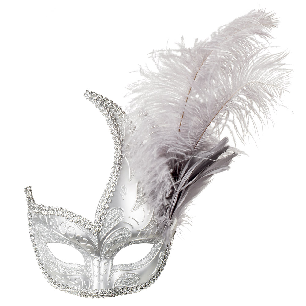 Oogmasker Venice prezioso zilver