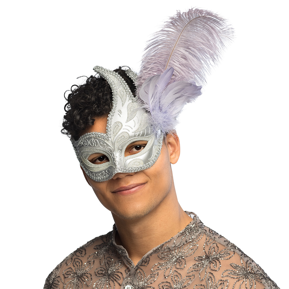 Oogmasker Venice prezioso zilver