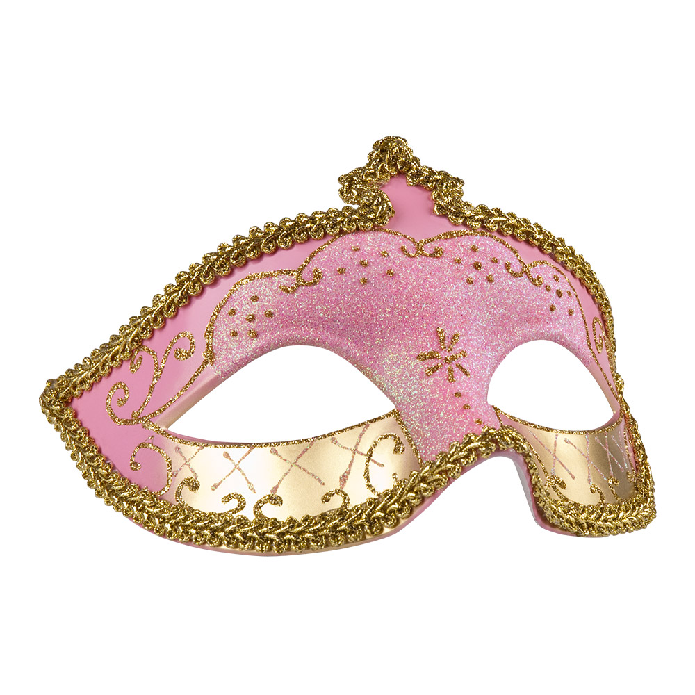 Oogmasker Venice corona 6 kleuren ass.