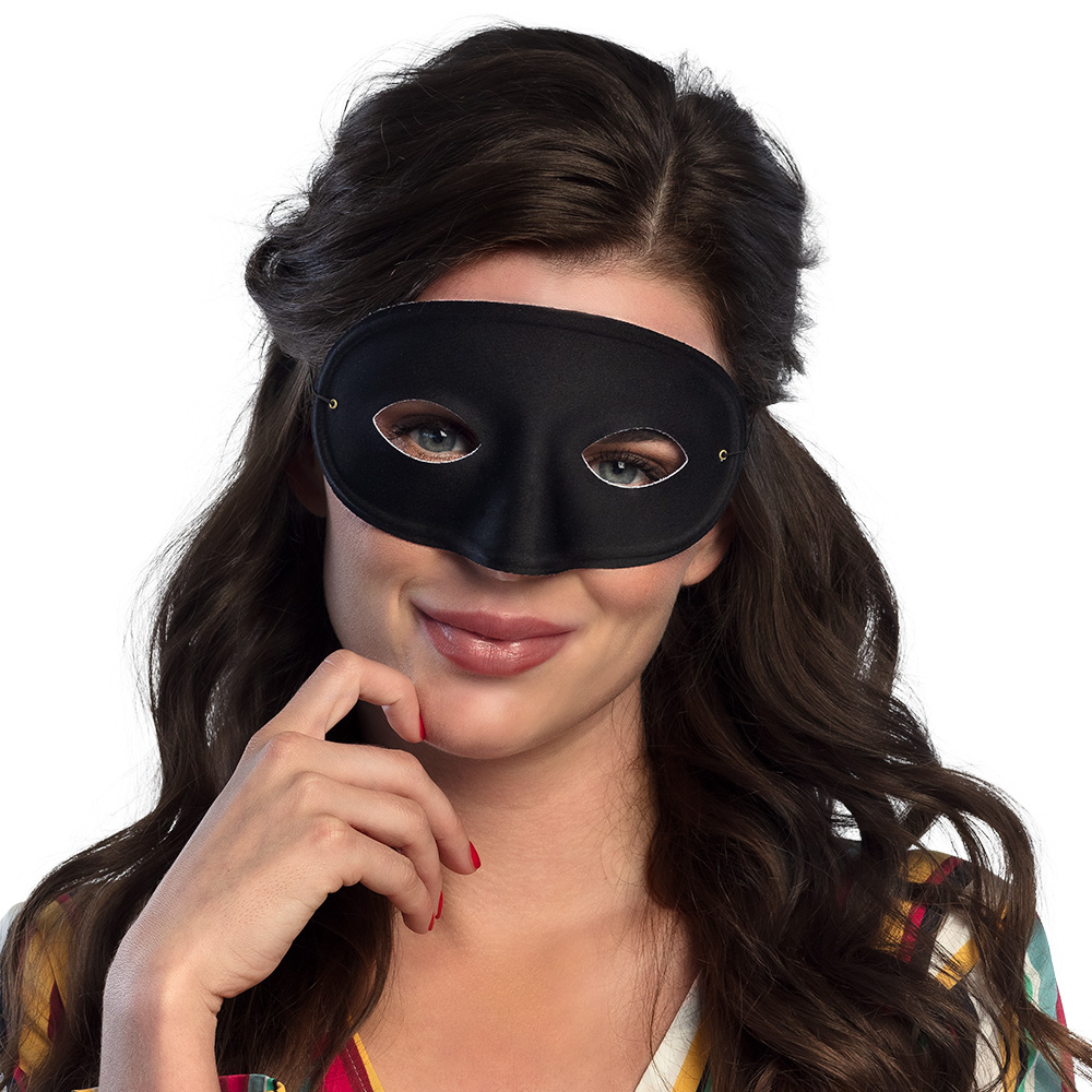Oogmasker Basic zwart