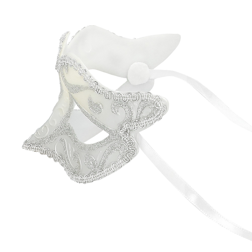 Oogmasker Venice felina zilver