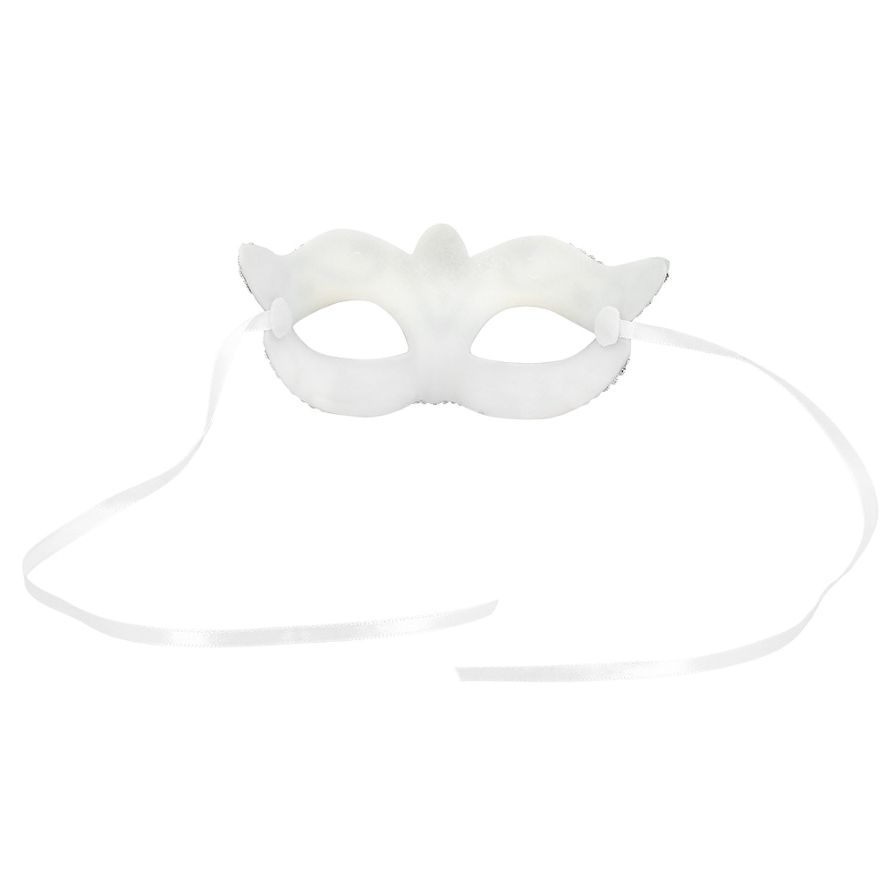 Oogmasker Venice felina zilver