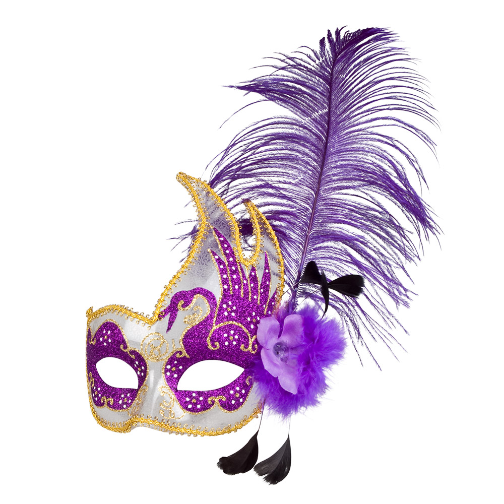 Oogmasker Venice cigno 4 kleuren ass.