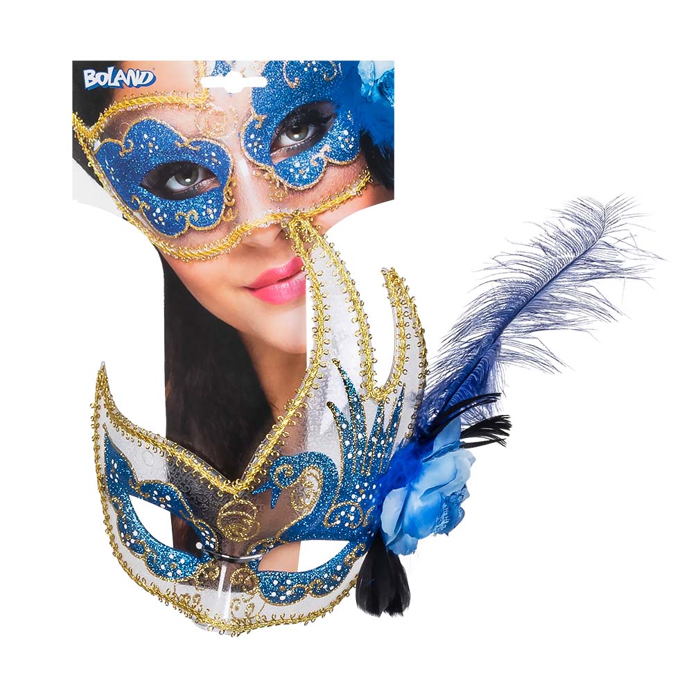 Oogmasker Venice cigno 4 kleuren ass.