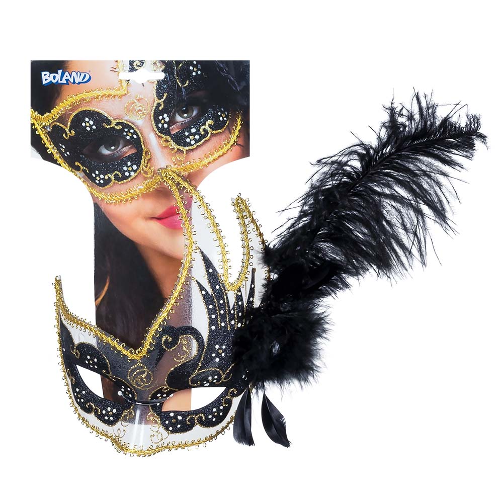 Oogmasker Venice cigno 4 kleuren ass.