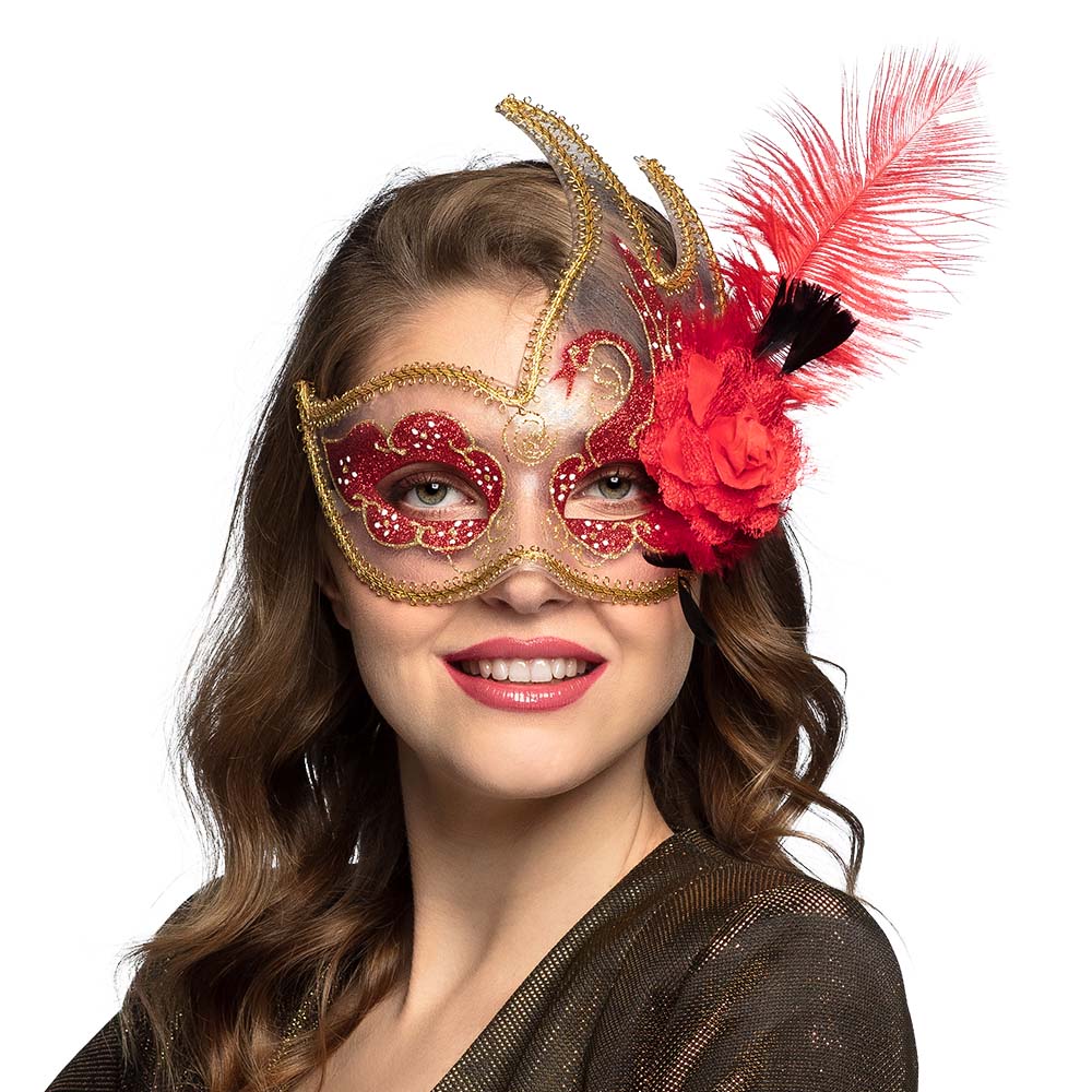 Oogmasker Venice cigno 4 kleuren ass.