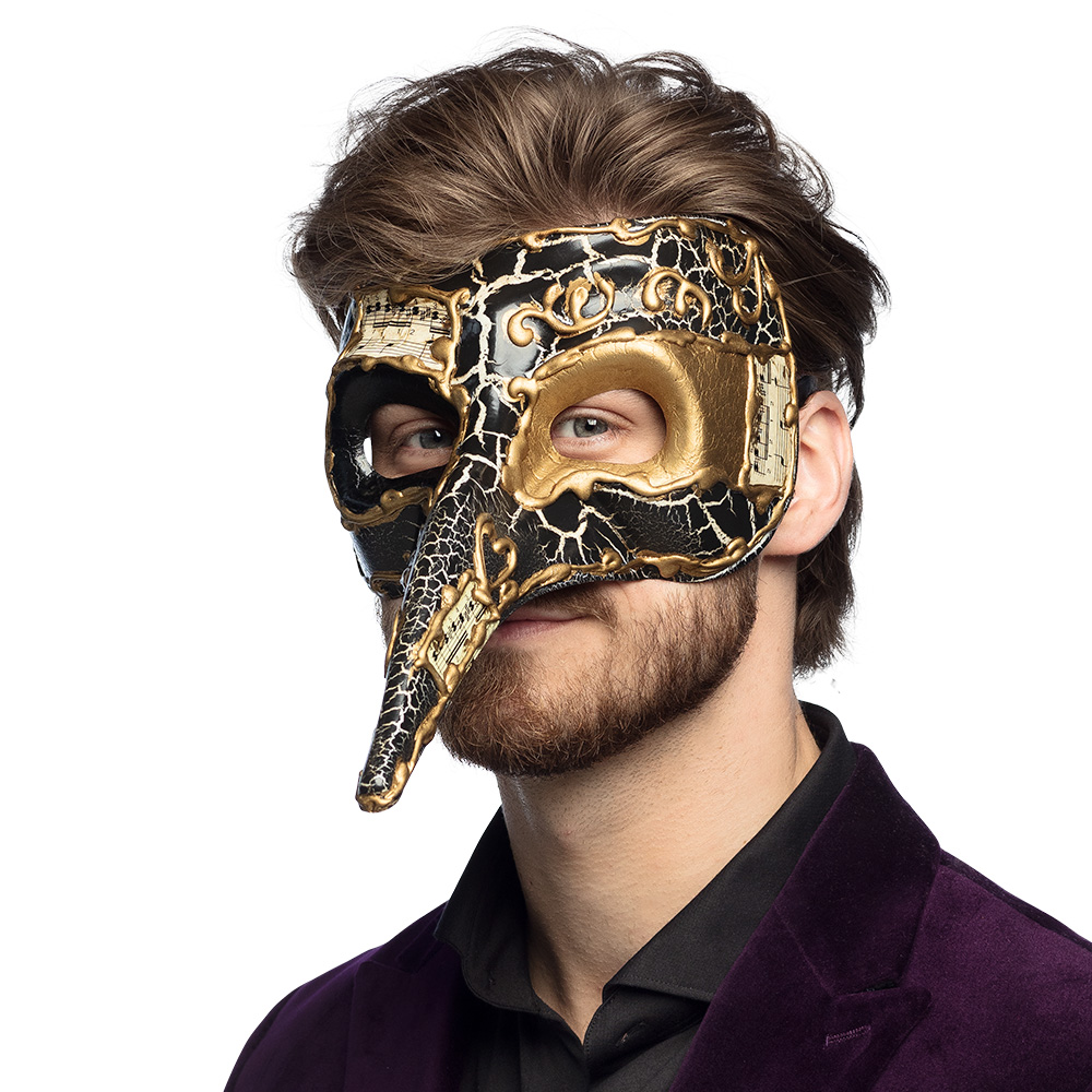 Oogmasker Venice naso 4 kleuren ass.