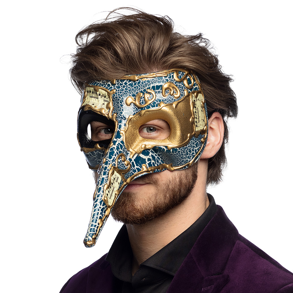 Oogmasker Venice naso 4 kleuren ass.