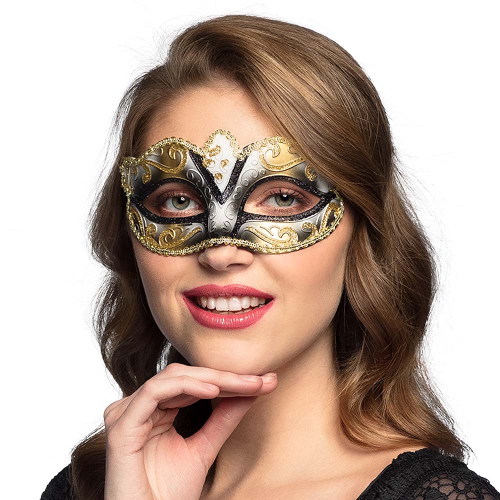 Oogmasker Venice felina 5 kleuren ass.