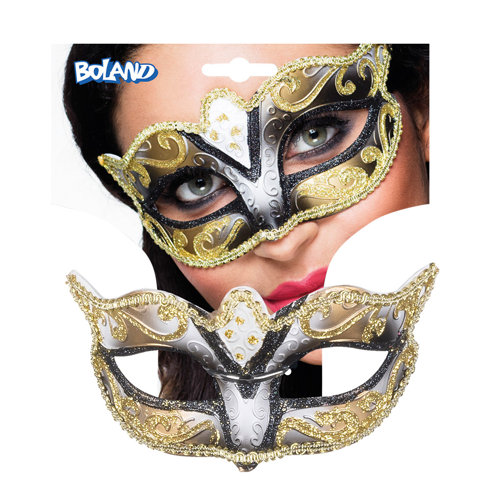 Oogmasker Venice felina 5 kleuren ass.