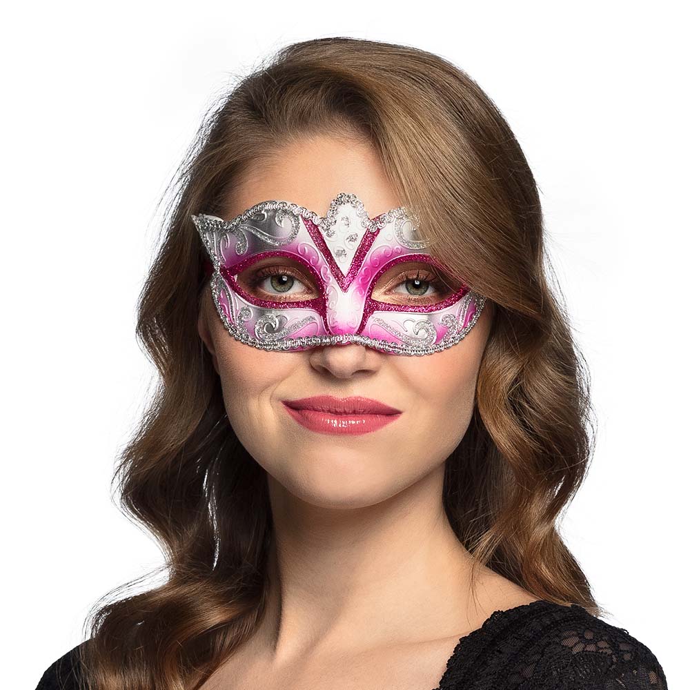 Oogmasker Venice felina 5 kleuren ass.