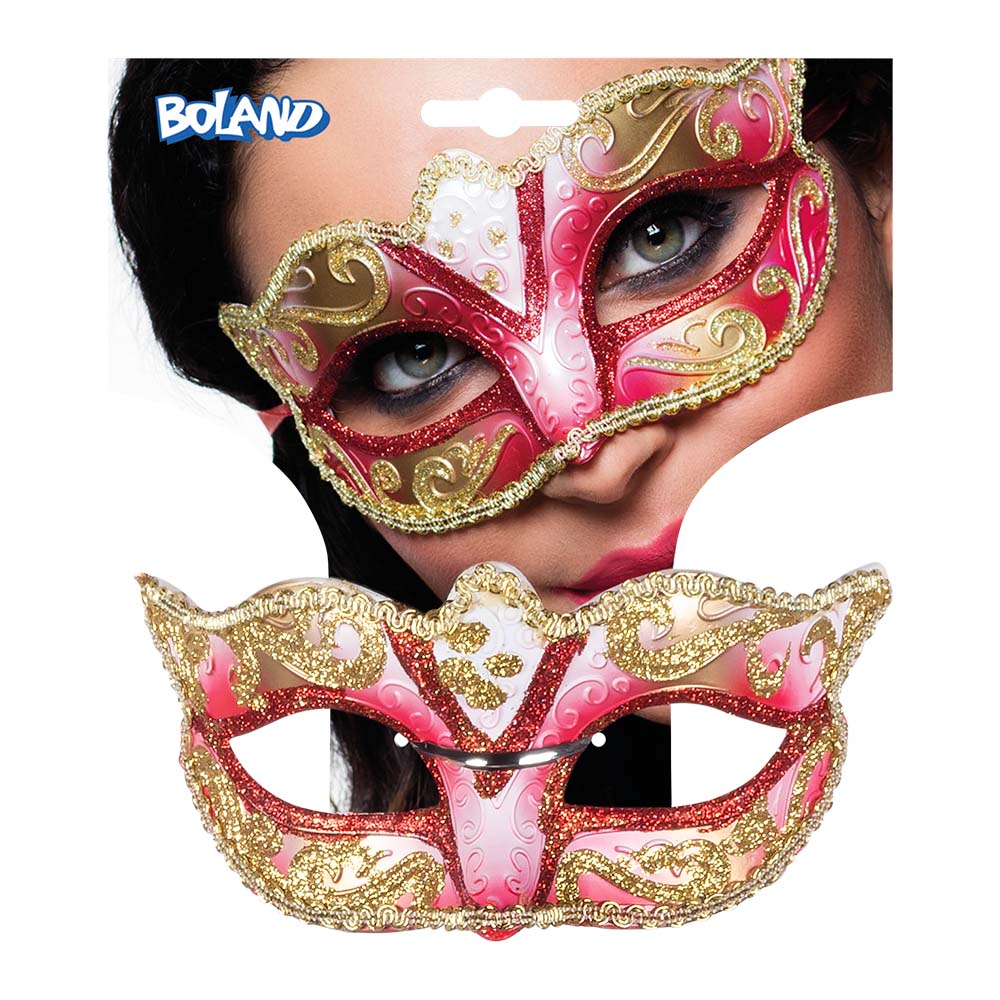 Oogmasker Venice felina 5 kleuren ass.