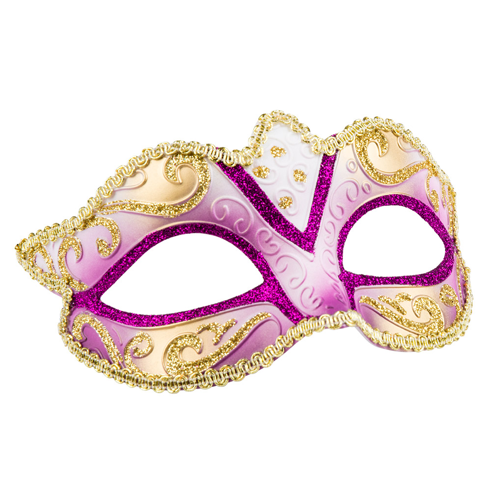 Oogmasker Venice felina 5 kleuren ass.