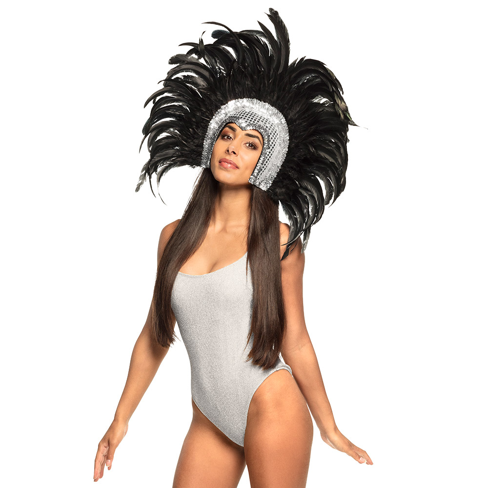 Hoofdtooi Go-go danseres zilver