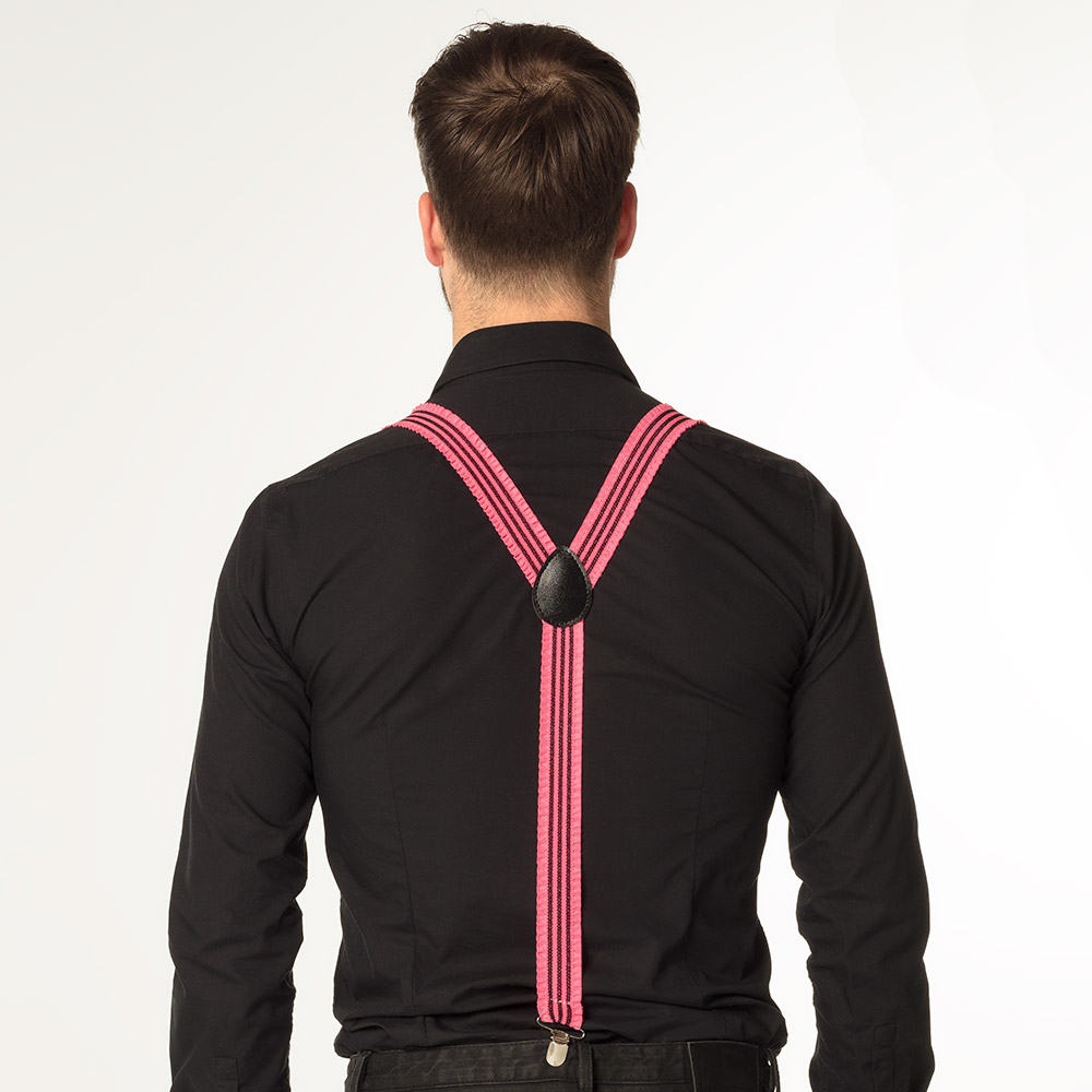 Bretels Ruches neonroze UV