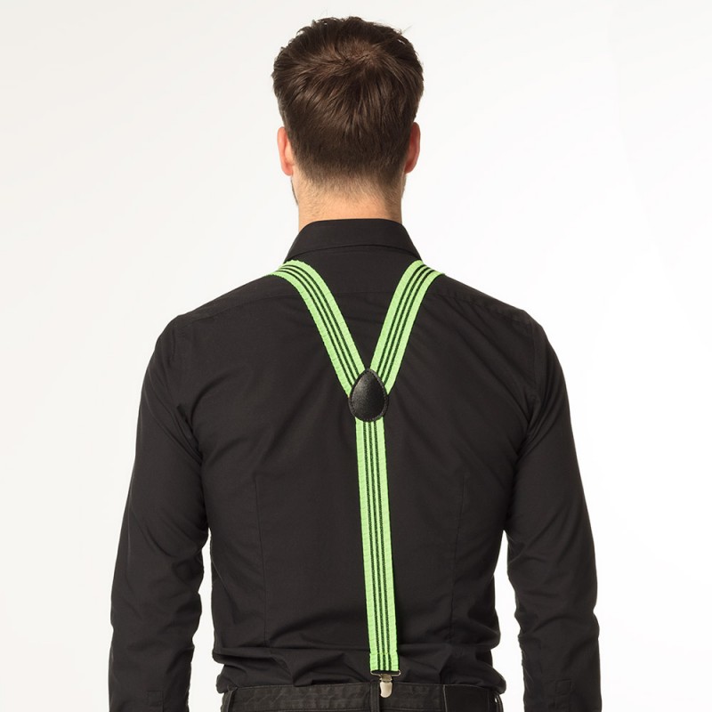 Bretels Ruches neongroen UV