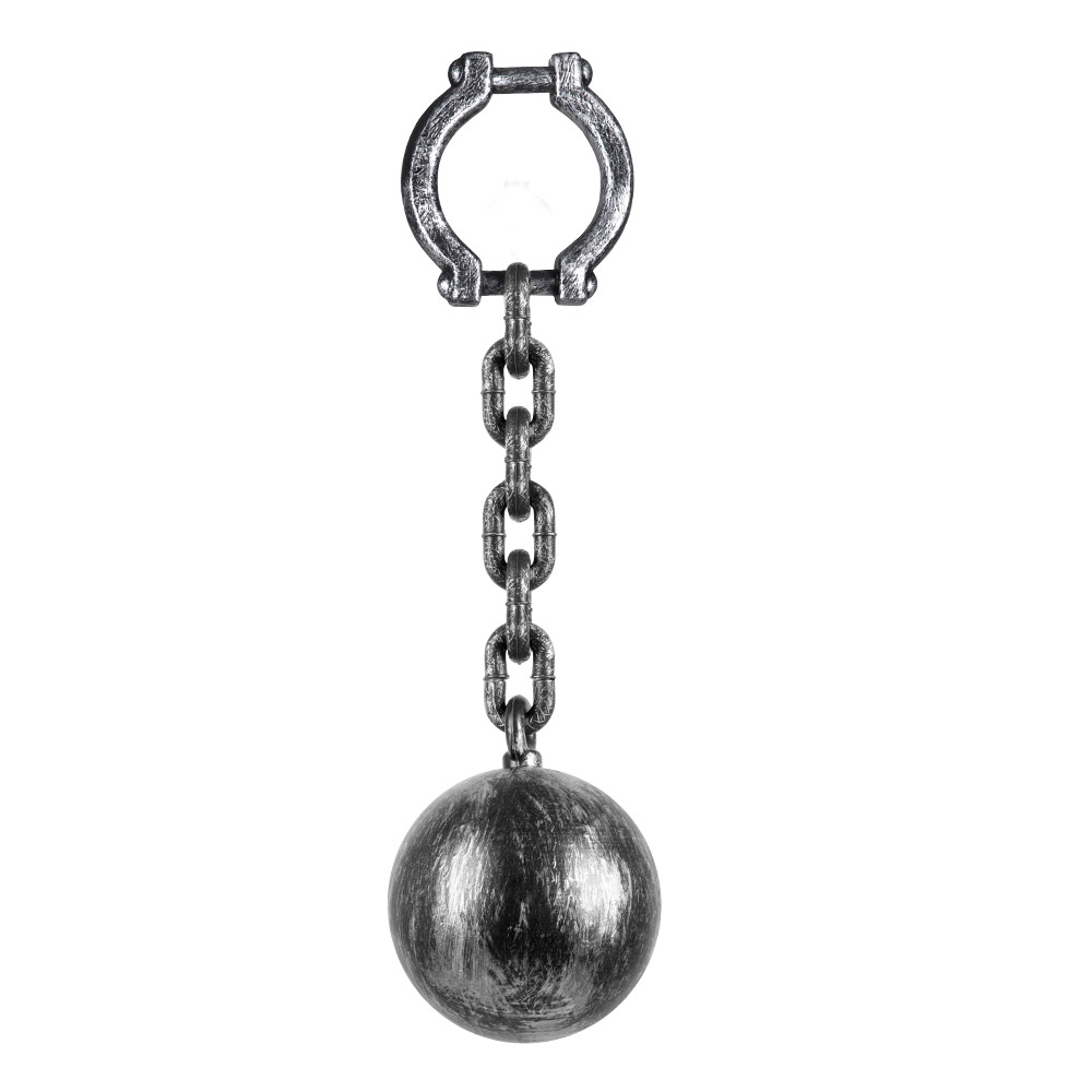 Bal met ketting deluxe (53 cm)