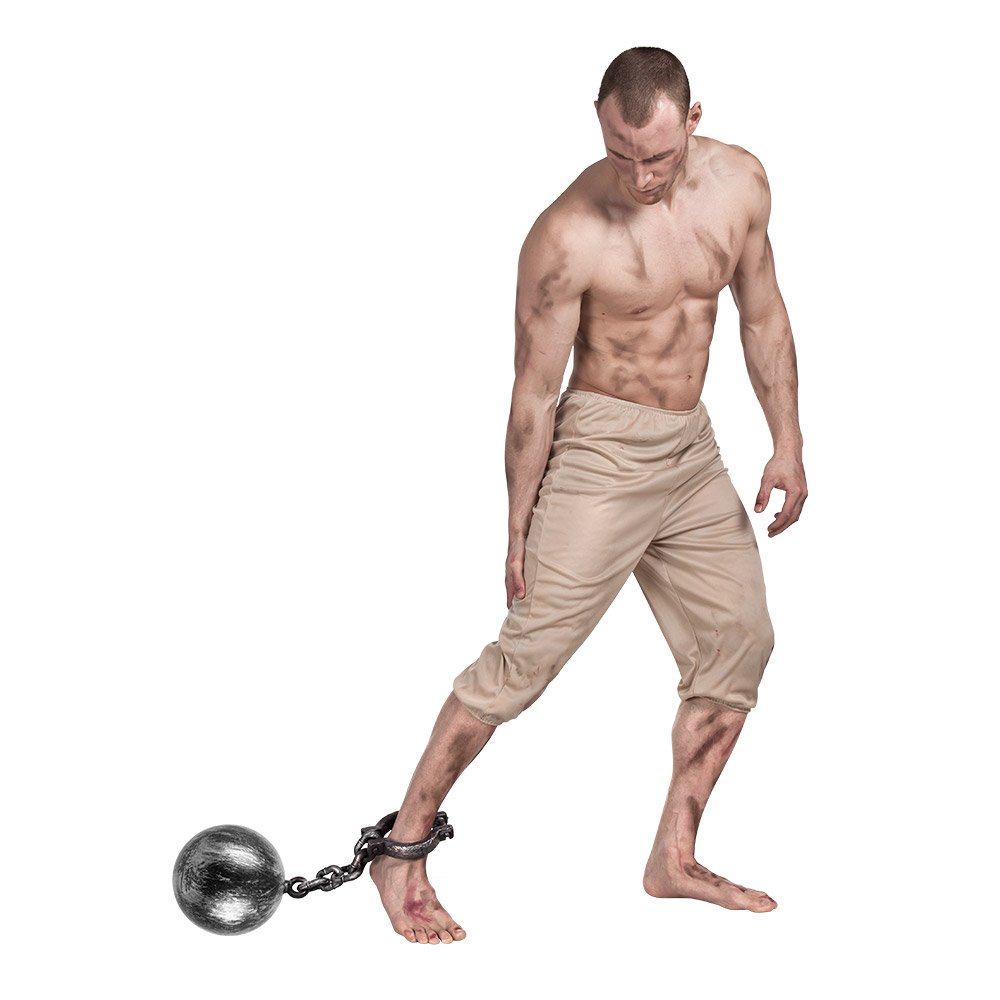 Bal met ketting deluxe (53 cm)