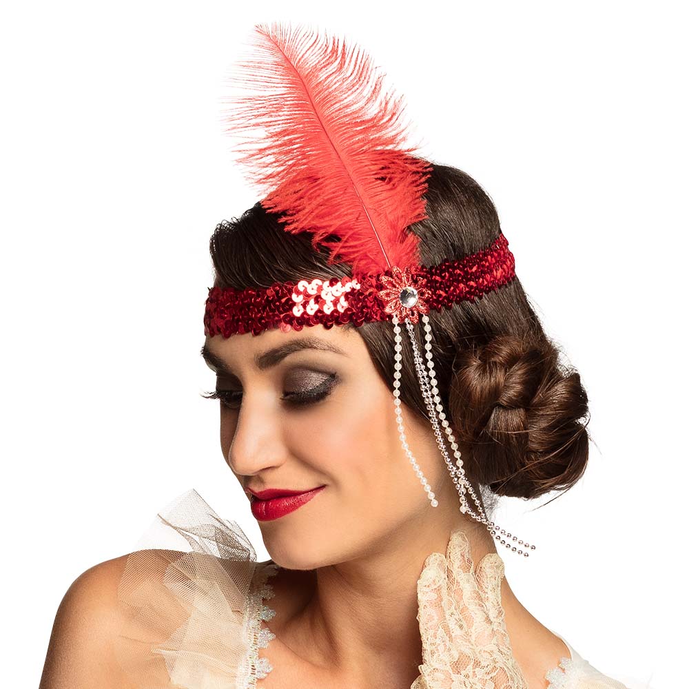 Hoofdband Flapper 4 kleuren ass.