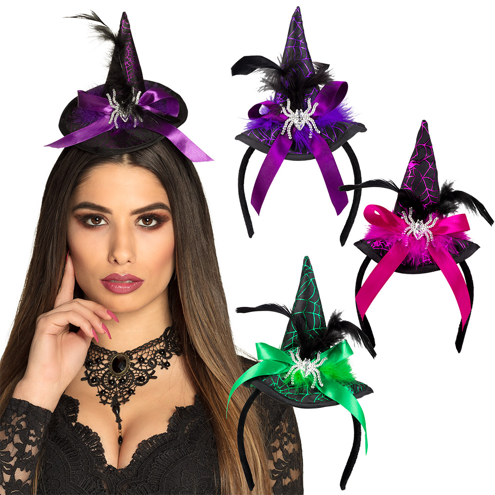 Diadeem heks Spindra 3 kleuren ass.
