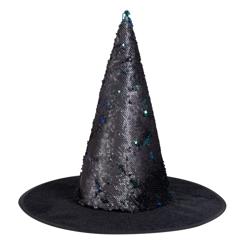 Heksenhoed Switch 3 kleurencombinaties ass. (omkeerbare pailletten)