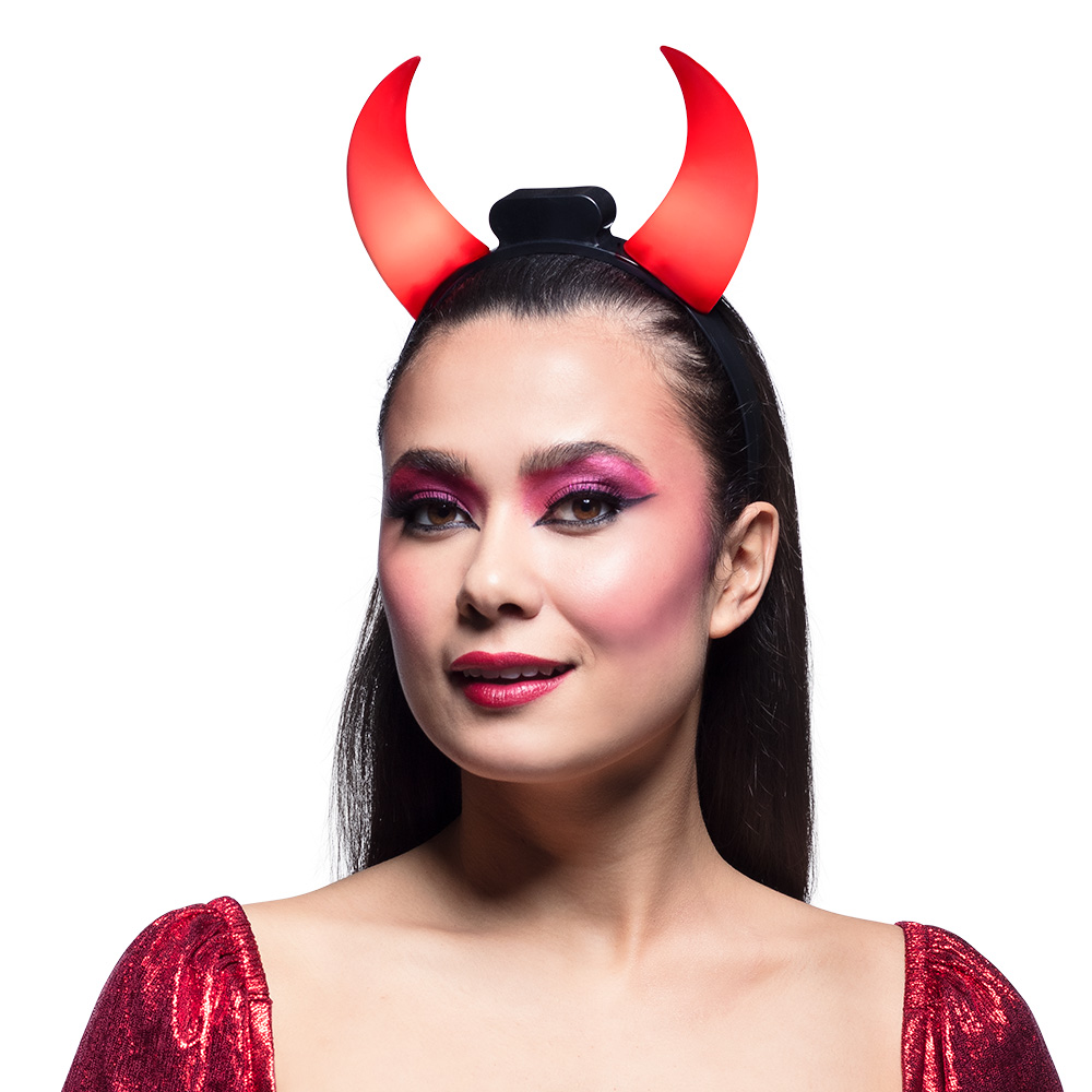 LED diadeem Duivelhoorntjes