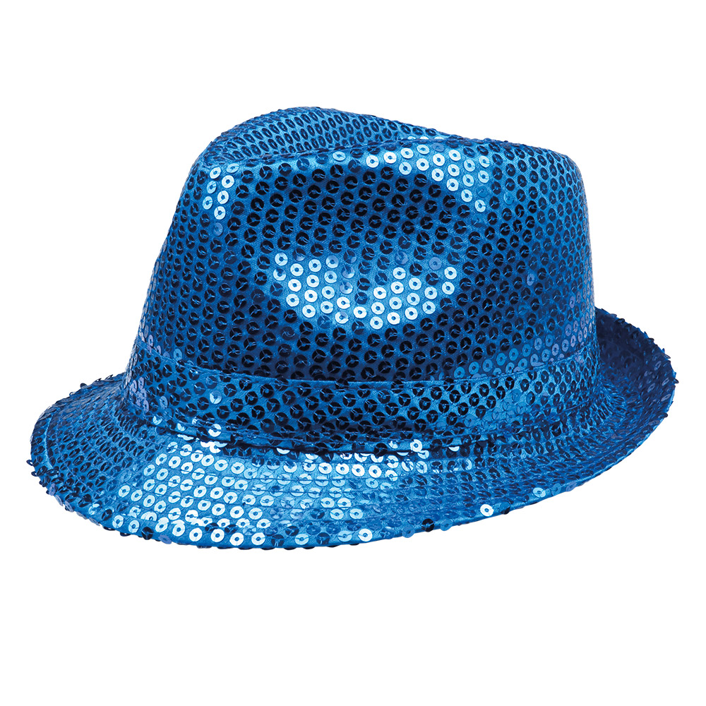 Hoed Popstars sequins 10 kleuren ass.