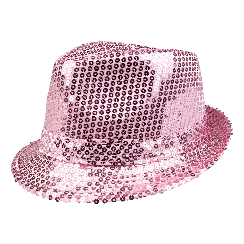 Hoed Popstars sequins 10 kleuren ass.
