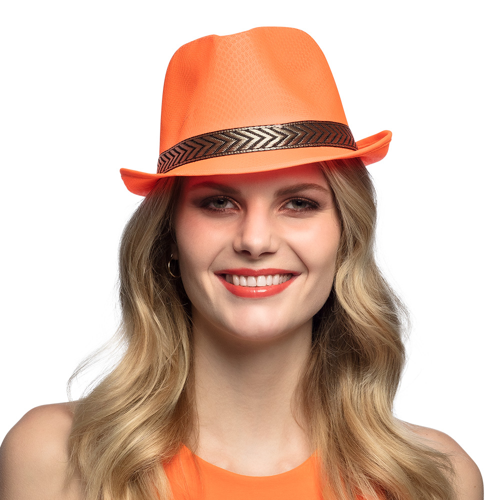 Hoed Funky neonoranje UV