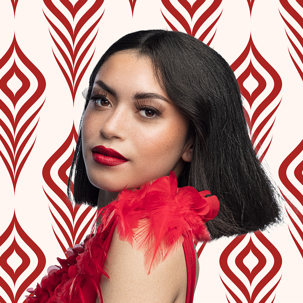 Paar wimpers XL zwart