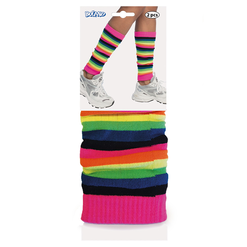 Paar beenwarmers Regenboog UV